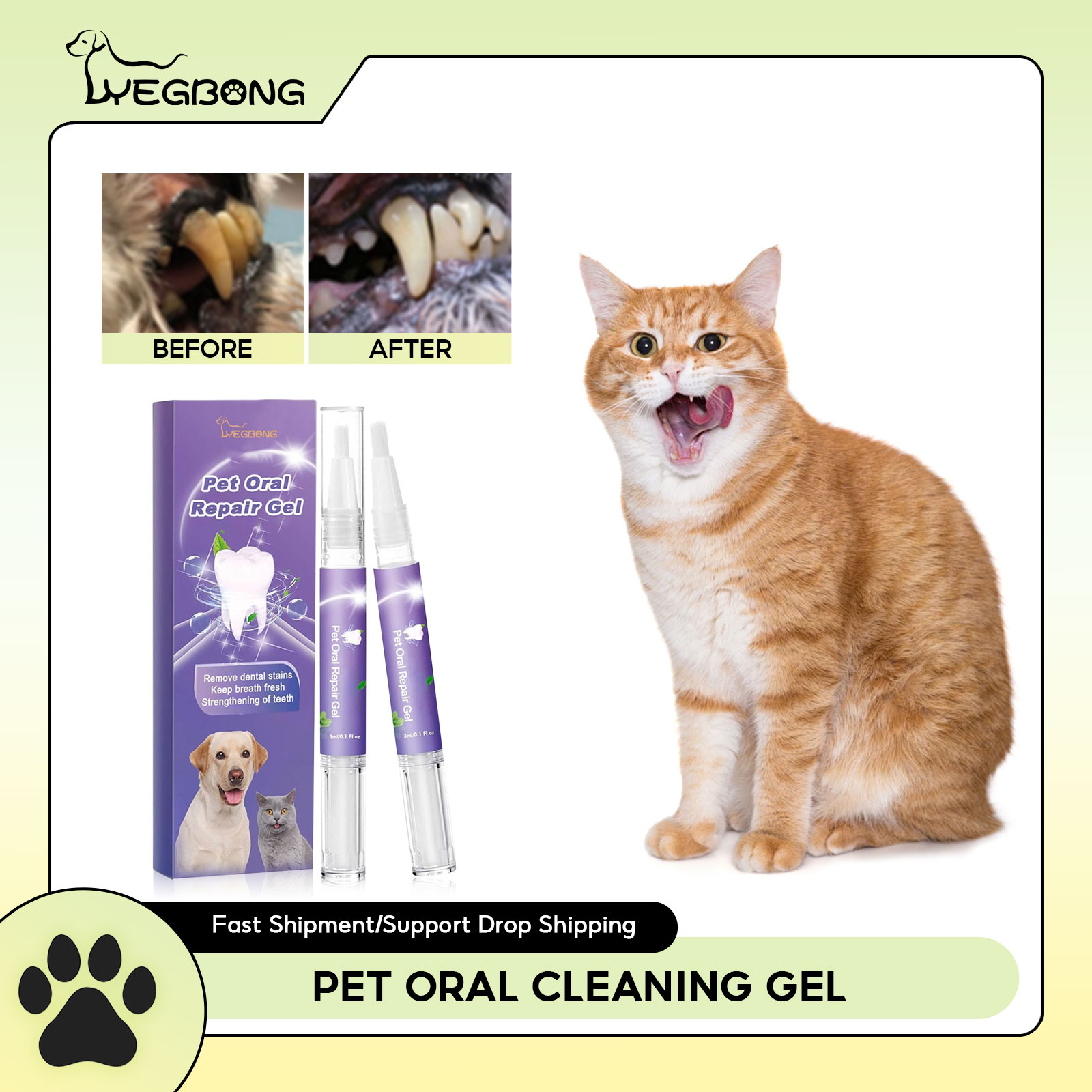 Teeth Whitening Remedies - Gel de réparation orale pour animaux