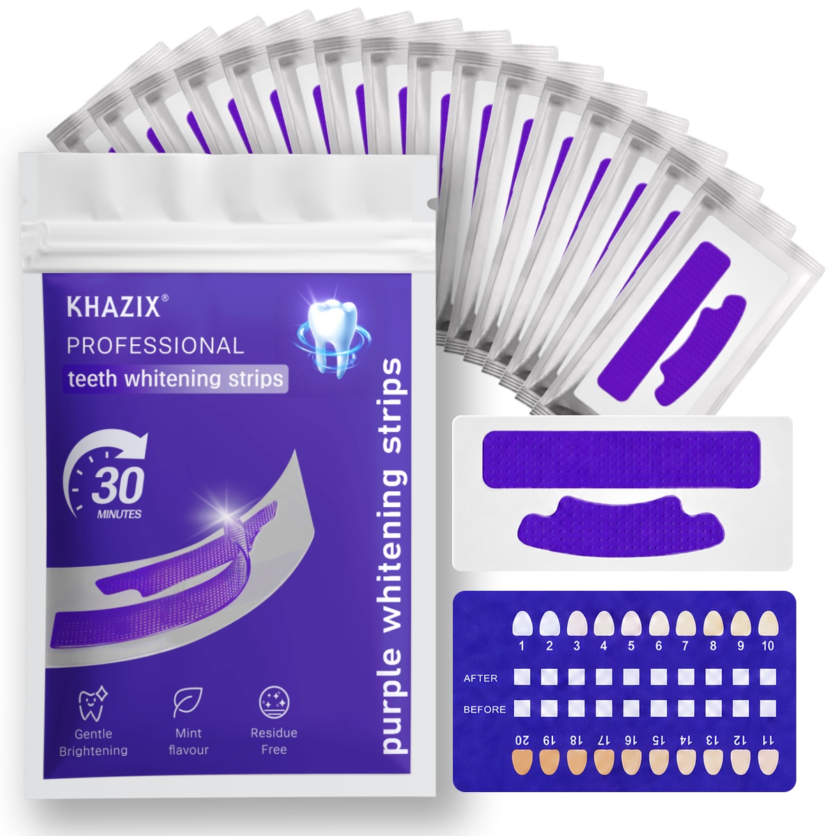 Teeth Whitening Retainer - 7 bandes blanchissantes pour les dents