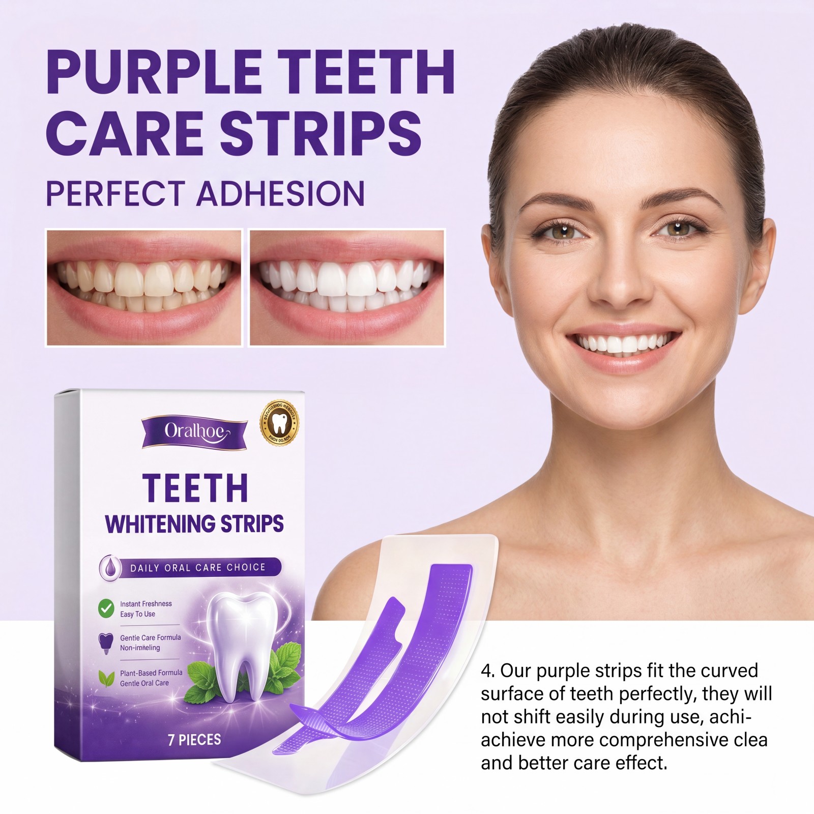Bandes blanchissantes violette - Teeth Whitening Retainer avis et prix