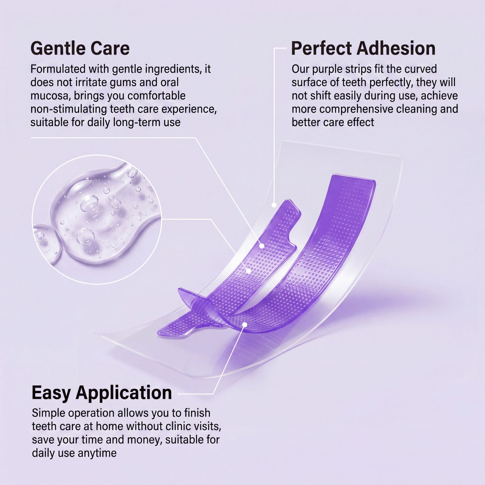 Bandes blanchissantes violette - Teeth Whitening Retainer avis et prix