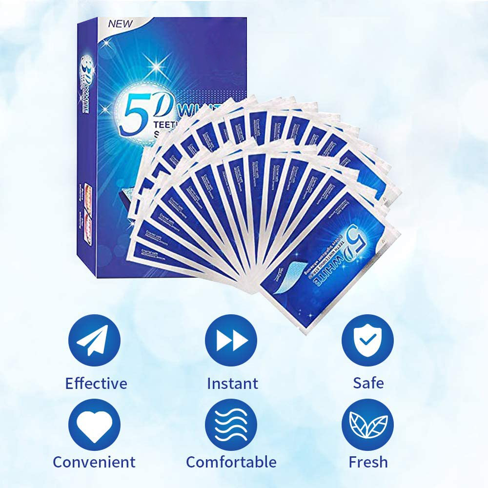Bandelettes blanchissantes 5D  - Teeth Whitening Remedies avis et prix